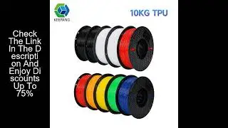 KEEPANG TPU Filament 10/5kg 95A Flexible TPU 3D Printing Filament 1.75mm Soft Rubber Material No Bub