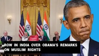 Barack Obama: Row in India over former US president's remarks on Muslim rights