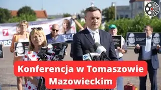 Zbigniew Ziobro: Konferencja prasowa w Tomaszowie Mazowieckim