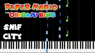 Snif City - Paper Mario: The Origami King (Piano Tutorial) [Synthesia]