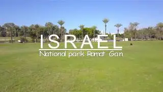 פארק לאומי - ספארי רמת גן | Israel National park | National Zoo Ramat Gan from drone. shots in 4K