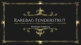 RareBag Fenderstrut-Tasche Montage Anleitung