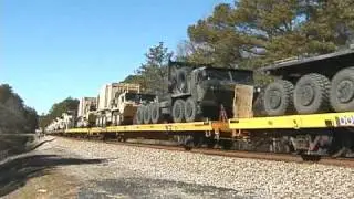 NS Military Train 057 at Hooper, Georgia