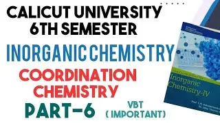 coordination chemistry/inorganic chemistry /6th semester/#exam #calicutuniversity #chemistry