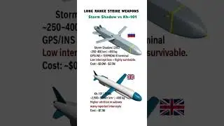 UK vs Russia | Storm Shadow vs Kh-101 Comparison ! #shorts​ #defense #missiletechnology