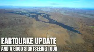 Earthquake & Volcano Update and a Drone Sightseeing Tour in Iceland
