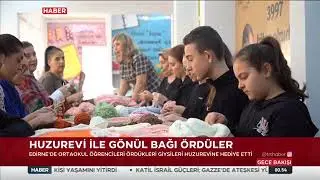 ORTAOKUL &Ouml;ĞRENCLERİ İYİLİĞİ DOKUDU #school #okul #tv #haber #news #&ouml;rg&uuml; #knitting #students #&ouml;ğrenci