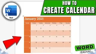 How to Create Calendar in MS Word