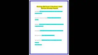 Nursing 205 Exam 2 Hondros Latest Version Already Passed1232 636x882