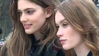 Emmy RAPPE & Julia HAFSTROM Top Model @ Paris 10 march 2015 Fashion Week show Valentino