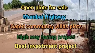Best investment Open plots for sale in Mumbai highway Hyderabad || Gated community villa Plots HYD