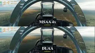 DCS World 2.9 OB MSAA 4x против DLAA 5120x1440