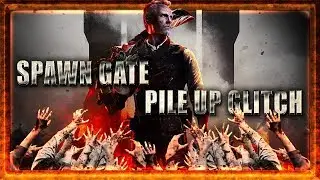 BO4 Zombie Glitches: Spawn Gate Zombie Pile Up Glitch !!!!!(Solo) - IX Zombie Glitches!!!!!