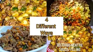Четыре (4) способа приготовить лучшую начинку для мясного пирога || рецепт мясной начинки для эмп...