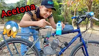 coloquei ACETONA na MOTORIZADA em lugar de gasolina ,olha no que Deu