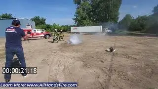 eFireX Lithium Battery Fire Demo – Beech Island Fire Department