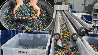 Hypnotic Glass Factory: How Millions of Marbles Are Made Everyday! 🟠