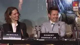 IRON MAN 3 World tour: London, UK / Robert Downey Jr. funny moments
