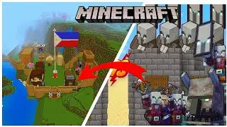 I FAIL TO ATTACK THE PILLAGER AND VINDICATOR'S BASE IN MINECRAFT (GAMEMODE MINECRAFT)