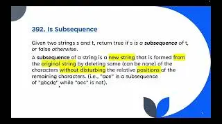 "subsequence" Dart Coding Interview Mastery LeetCode Problem Solved