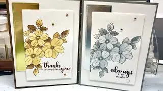 Let's Make a 5x7 Card - 2 Cards, Same Stamp Set, 2 Different Occasions