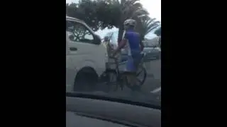 Cyclists from Muhammadeyah Cycling Club attack man in parked car in Beach Road, Cape Town