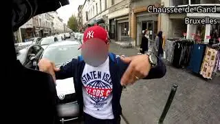 Road Rage Molenbeek (Bruxelles) - Attaque au caddy !!!