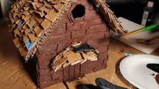DIY Cardboard House - Log Cabin Edition