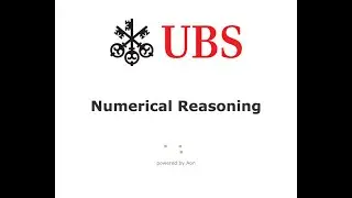 UBS Numerical Reasoning | 2024 Assessment | Graduate Talent Program | maptq