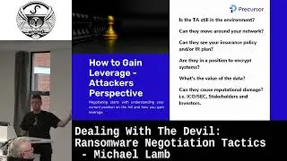 Dealing With The Devil: Ransomware Negotiation Tactics - Michael Lamb