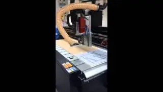 Tekcel EXR CNC Router in action at sign box making architectural signage solutions