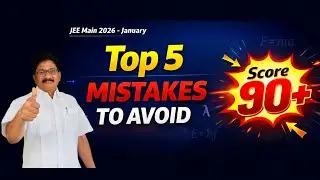 &ldquo;Top 5 Physics Mistakes You Must Avoid &ndash; Score 90+ in JEE Main 2026&rdquo; ✅#JEEMain2026#PhysicsTips