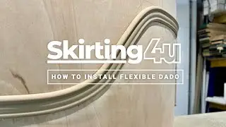 How to fit a flexible dado rail to a curved wall