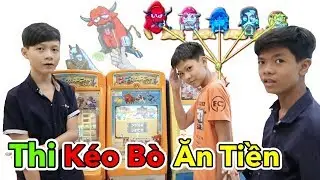 Lâm Vlog - Thử Thách Kéo Bò Ăn Tiền | Kéo Bò Siêu Thị AEON Nhật Bản | Trò Chơi Game Kéo Bò