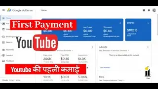 My First Payment from YouTube | Google Adsense payment process Hindi