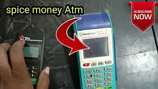 Spice Money mini ATM Fino Pyement Bank Mini ATM Bharat Pey Swipe Machine ATM mini atm is best servic