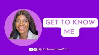 Get to know me video: MEET BISOLA WIDLIN