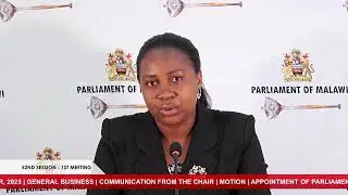PARLIAMENT OF MALAWI | 7th November, 2025, 52nd Session - 1st Meeting of Parliament