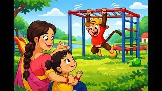 &ldquo;Bandar Ki Masti, Maa-Beti Ki Pyaari Muskaan  &rdquo;#CartoonVideo#FunnyCartoon