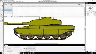 Tanks Cartoon - Paint Tank in Macromedia flash & Adobe AN