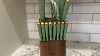 Martha Stewart 16 Piece Stainless Steel Cutlery Kitchen Knife Block Set Review