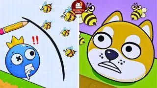Rainbow Monster Draw To Smash V's Save The Dog | Mobile Puzzle Challenge | Droid Play Arena #340