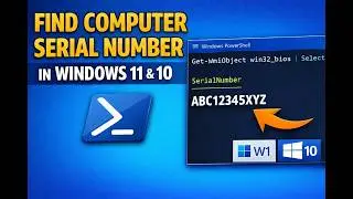 How to Find Computer Serial Number in Windows 11 and 10 using PowerShell | GearUpWindows Tutorial