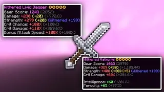 Valkyrie vs Livid Dagger | Is it worth getting a Valkyrie? (hypixel skyblock)