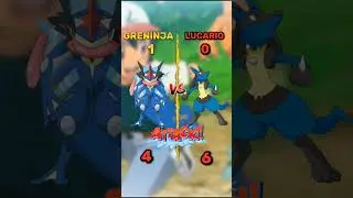 Ash Greninja😈 VS Ash Lucario🔥 || #pokemon #pikachu #shots #ash