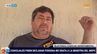 Concejales Departamentales plantean declarar persona no grata a la ministra del MOPC.