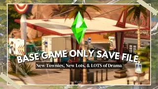 The Best Sims 4 Save File & Its only BASE GAME?!?! 🌻💖