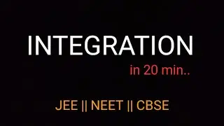 Basic Integration for Class 12th and 11th || JEE || NEET || CBSE physics