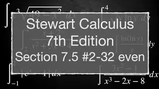 Исчисление Стюарта, 7-е издание, раздел 7.5: Задачи на чётность 2&ndash;32