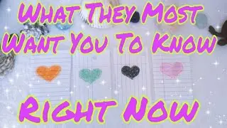 💋What They Most Want You To Know Right Now🔥 (Message Cards Only) *PICK A CARD* TAROT READING✨
